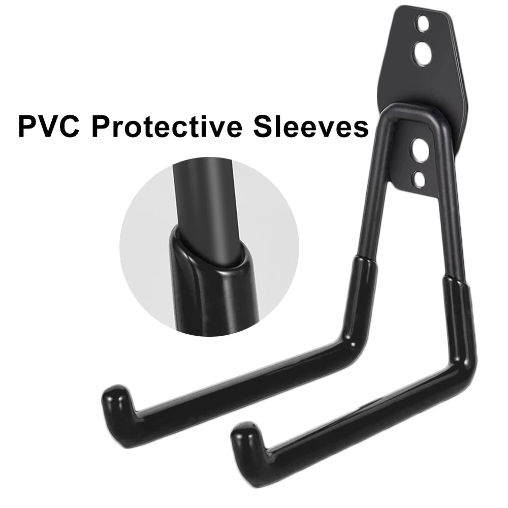 Heavy Duty Steel Wall Mount Hooks for Garage & Garden Organization