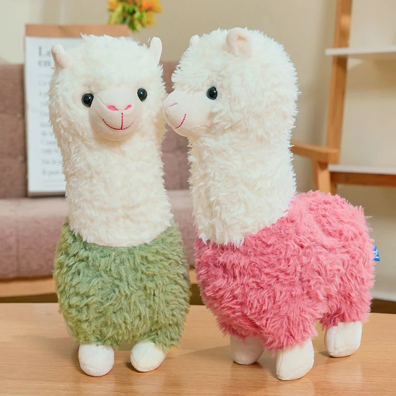 Soft Alpaca Plush Toy – 25cm Cute Three-Tone Stuffed Animal