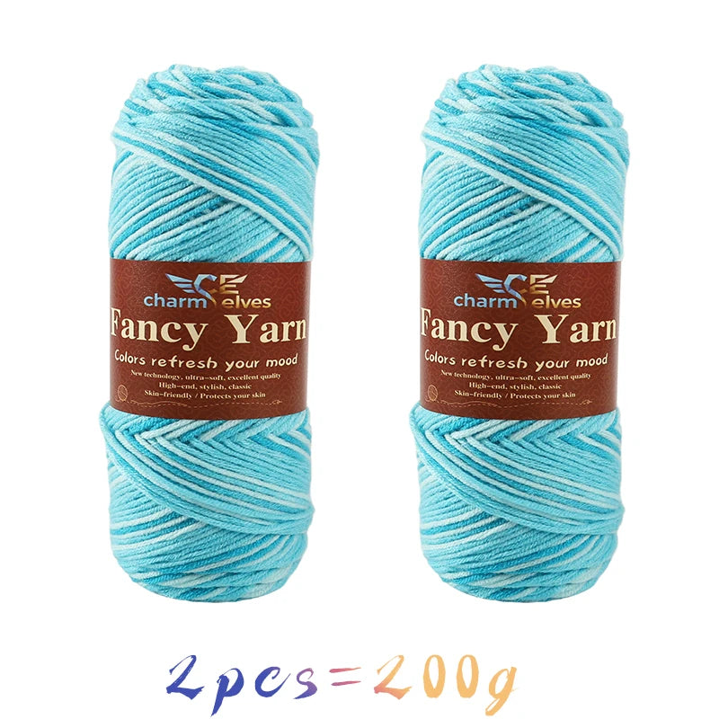 Soft Gradient Acrylic Yarn - 200g per Ball