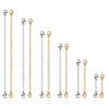 Stainless steel extension chains with lobster clasps for jewelry making
