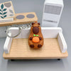 Cute Capybara Keychain Charm – Soft PVC Pendant for Bags, Phones & Keys