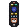 Cute Bear Silicone Teether Toy with Remote Control Design