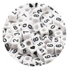 Acrylic Alphabet Beads for Jewelry Making - Mixed Letter Cubes