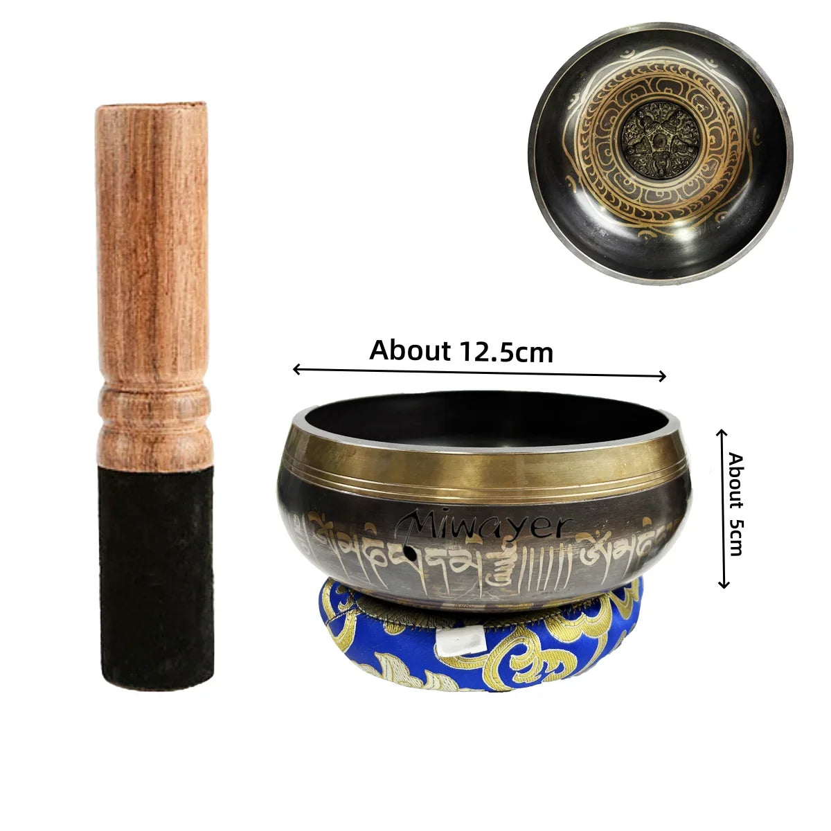 Tibetan Singing Bowl Set for Meditation and Relaxation