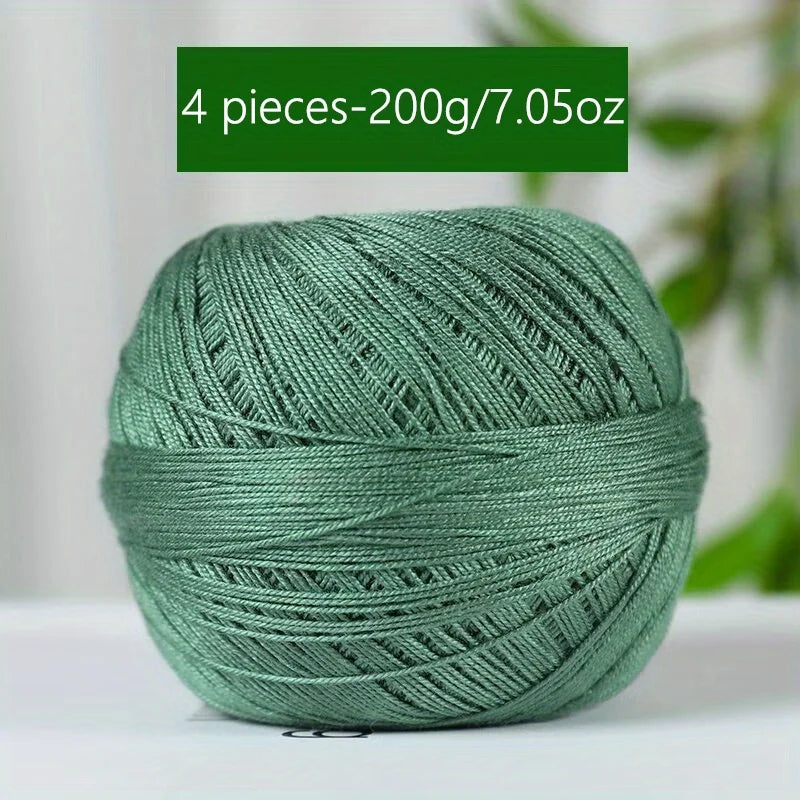 Mercerized Cotton Lace Yarn – Soft, Smooth & Ideal for Summer Knitting