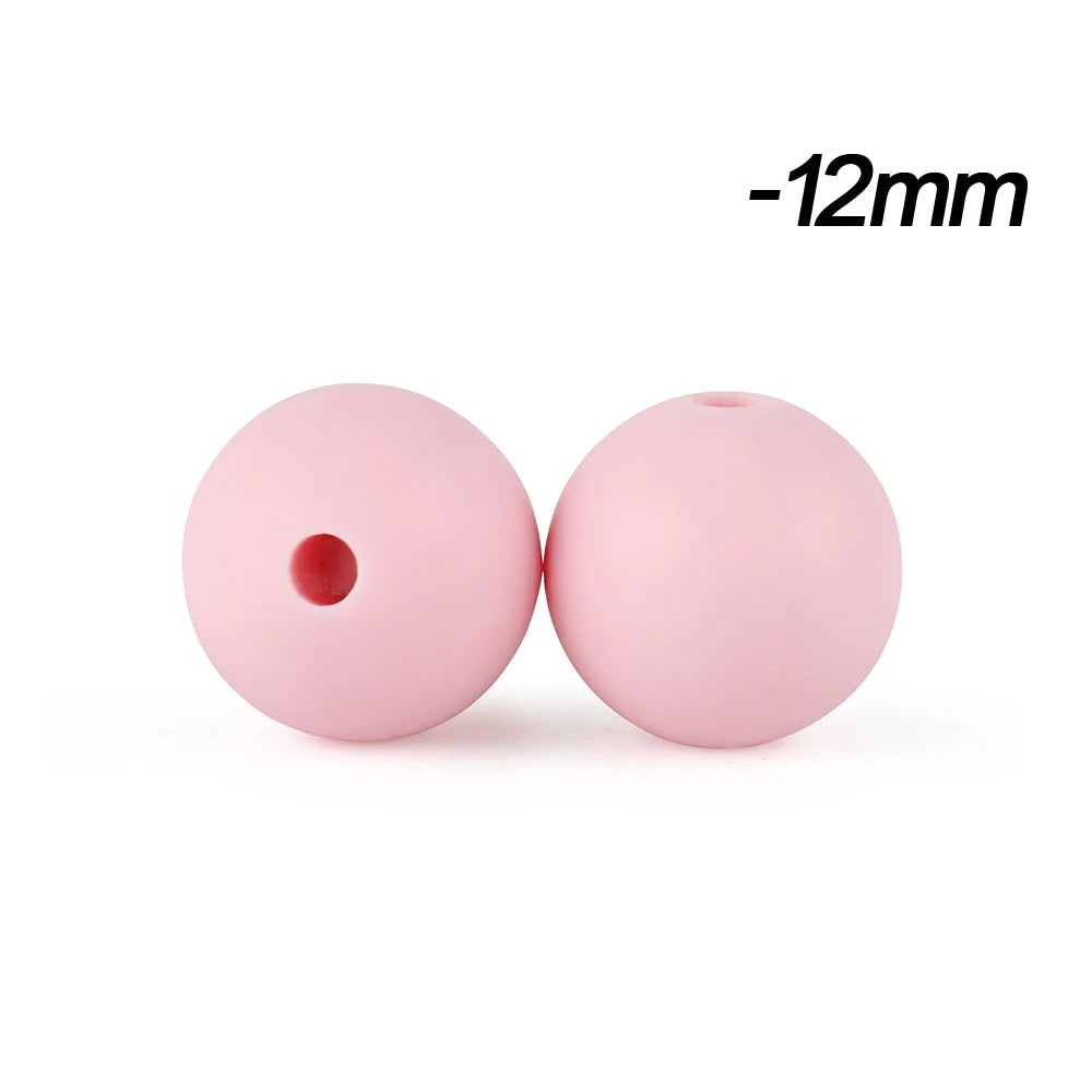 12mm Silicone Beads for DIY Jewelry Making & Crafts (20/50/100 Pack)