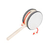 Wooden Hand-Cranked Rattle Drum for Early Music Education