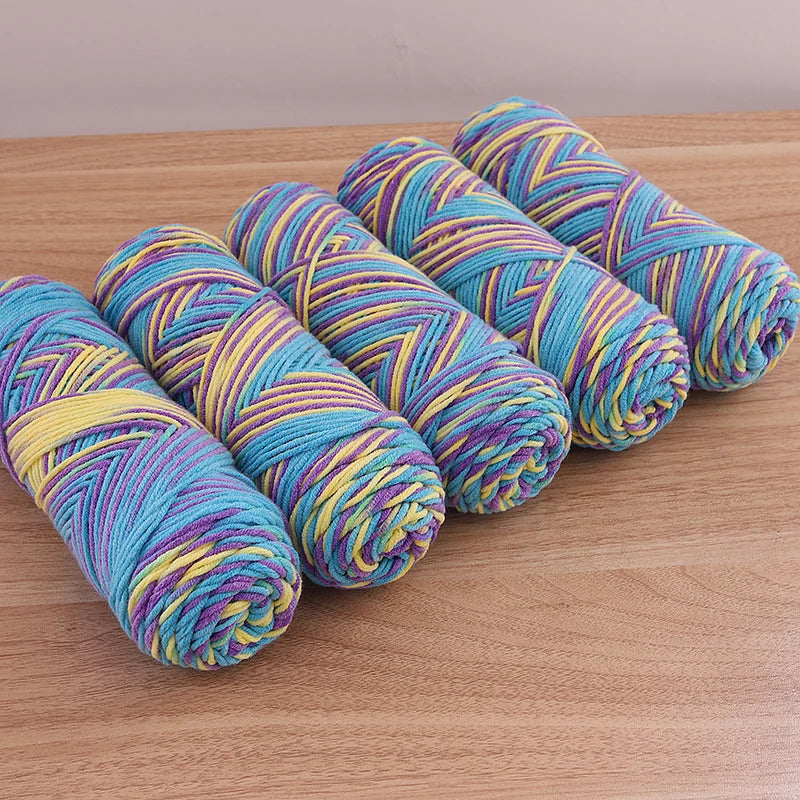 Multicolor Gradient Dyed Acrylic Yarn for Knitting & Crochet