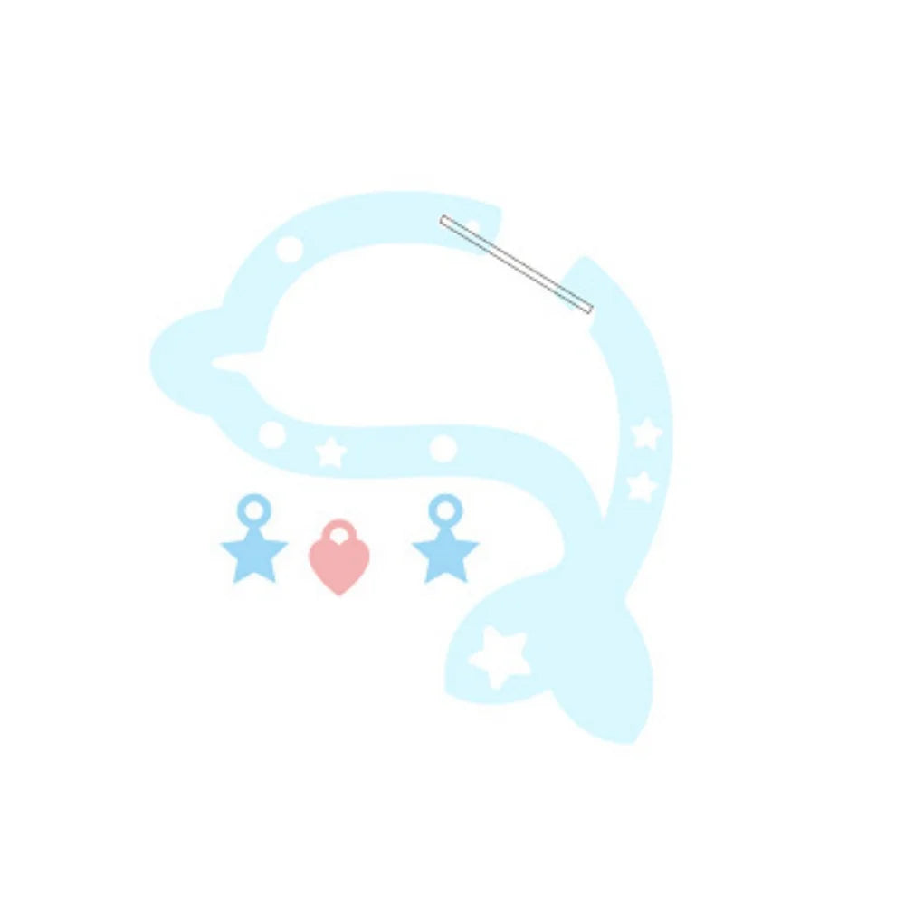 Calico Critters Heart Charm Keychain