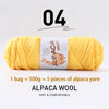 Luxurious Alpaca Wool Blend Yarn — 500g Thick Knitting Yarn