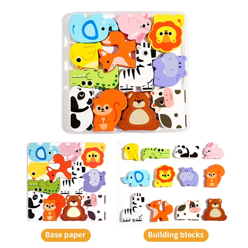 Wooden 3D Jigsaw Puzzle for Kids – Montessori Learning Toy
