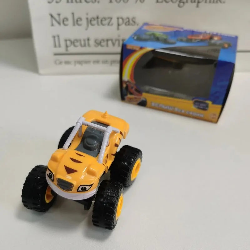 Flame Racing Monster Truck Toy Car – Friction-Powered Die-Cast Vehicle