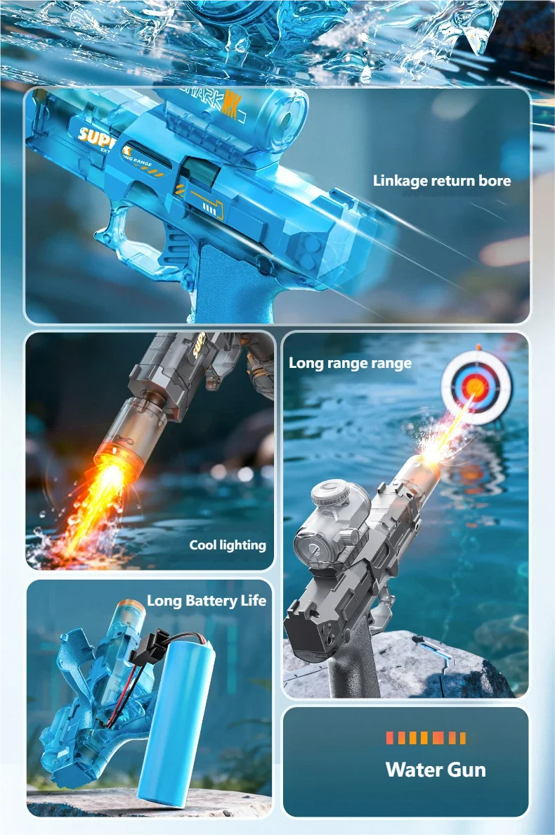 Automatic Electric Water Gun for Outdoor Fun