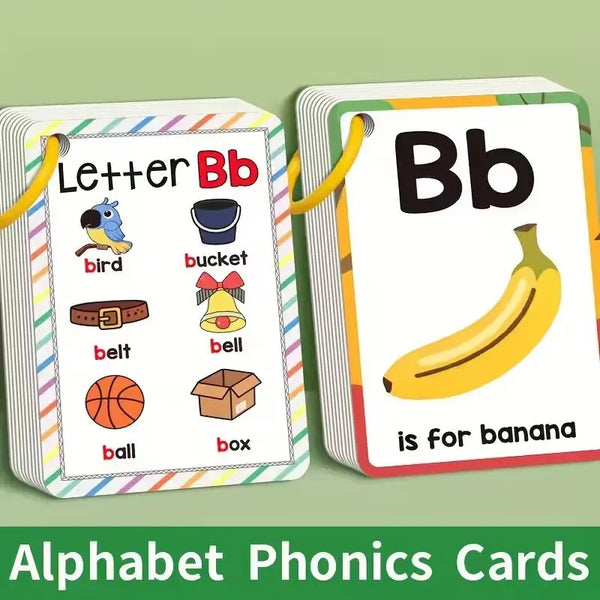 Alphabet Phonics Flash Cards for Toddlers
