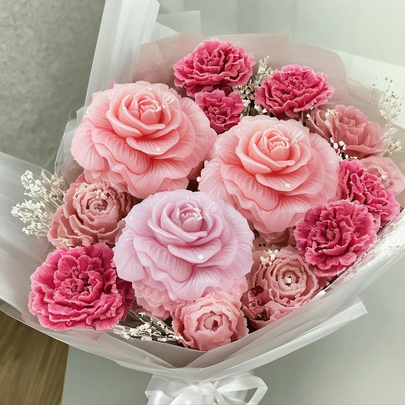 3D Rose Silicone Mold for Candle, Soap & Resin Crafts