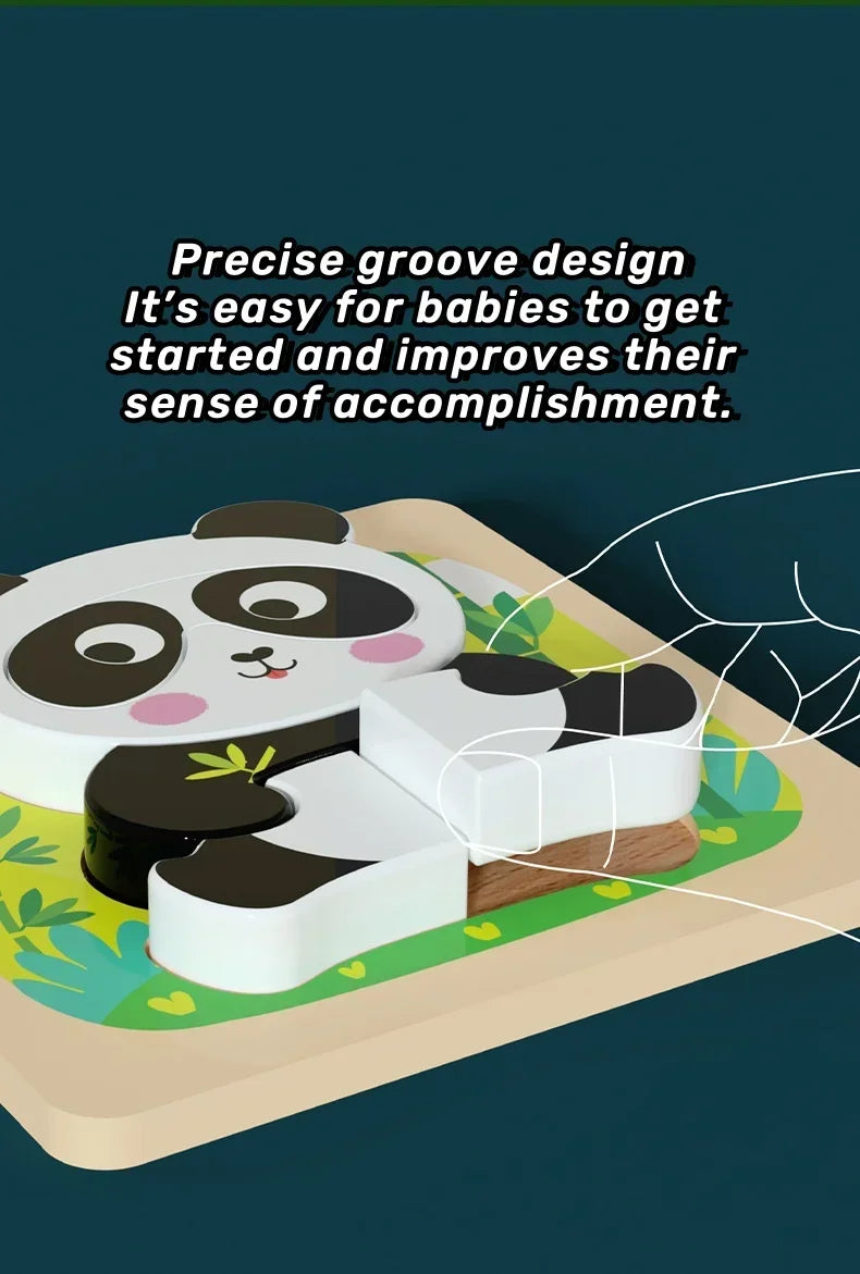 3D Wooden Tangram Puzzle Set for Kids – Cartoon Animals & Traffic Themes