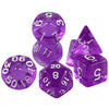 Crystal Clear Polyhedral Dice Set for Tabletop RPGs