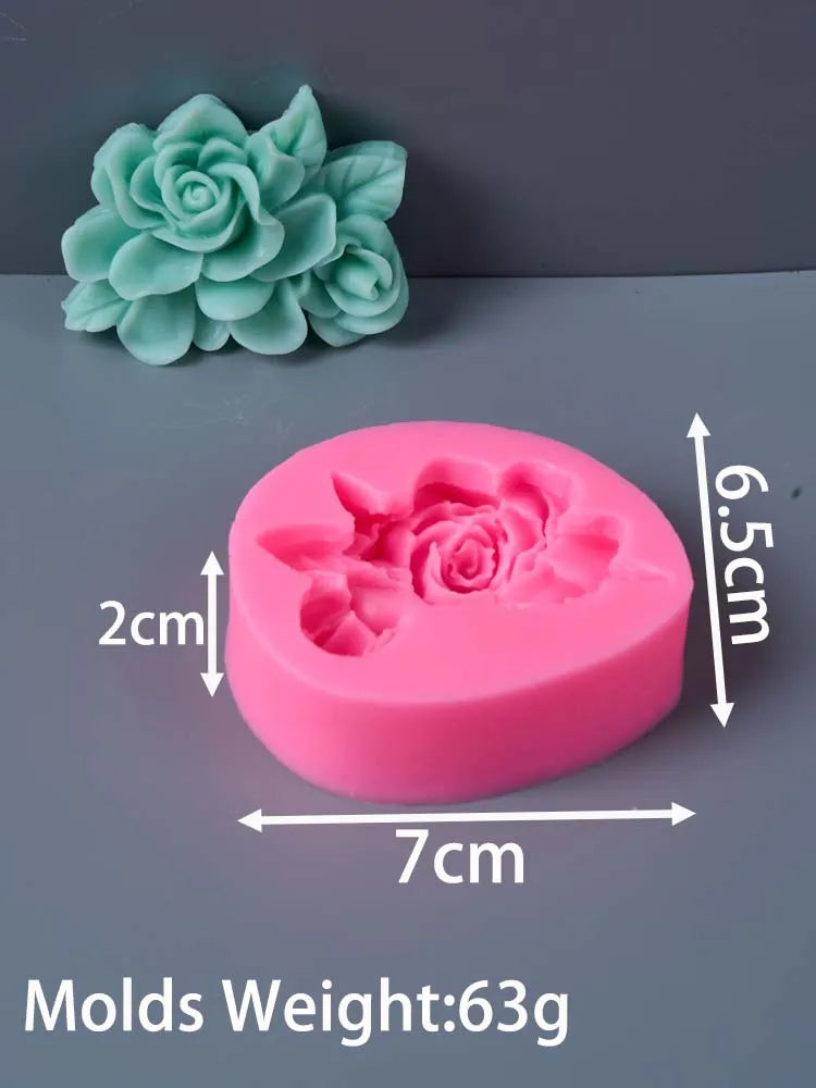 Frangipani Gardenia Silicone Mold for Candle and Soap Making