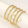 Gold & Silver Round Bead Assortment for DIY Jewelry Making