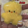 Adorable Plush Cartoon Keychain – Soft Pink Mini Pendant