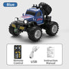 Blue mini 2.4GHz RC off-road truck with alloy chassis and accessories