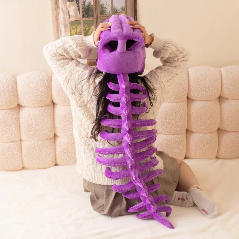 Plush Skeleton Dinosaur Headgear Halloween Costume