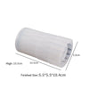 A white flexible silicone mold with dimensions 5.5x5.5x10.4cm and a height of 10.5cm.