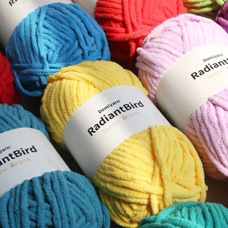 Soft Polyester Yarn for Knitting and Crochet