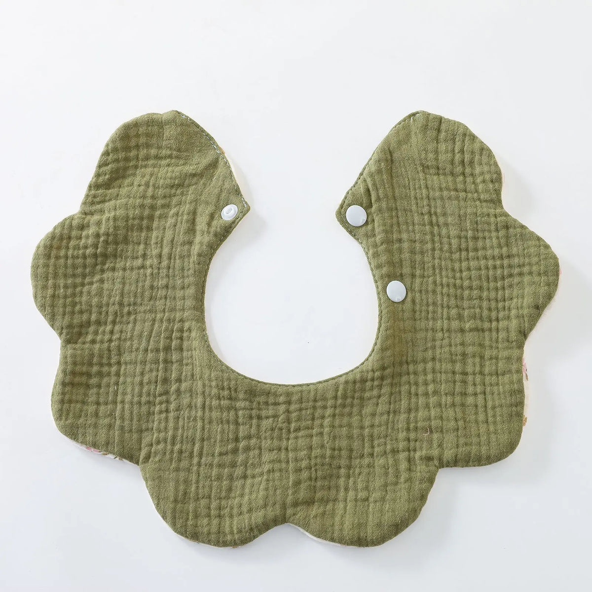 6-Layer Cotton Baby Bib with Reversible Design