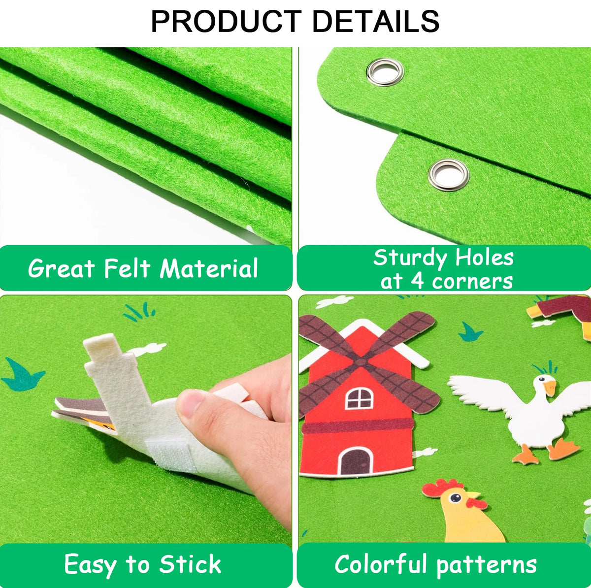 Farm Animals Felt Story Board Set for Early Learning