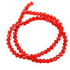 A strand of red Austrian faceted crystal beads for jewelry making