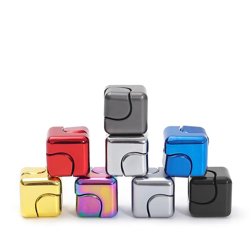 Metal Cube Fidget Spinner – Stress Relief & Focus Aid