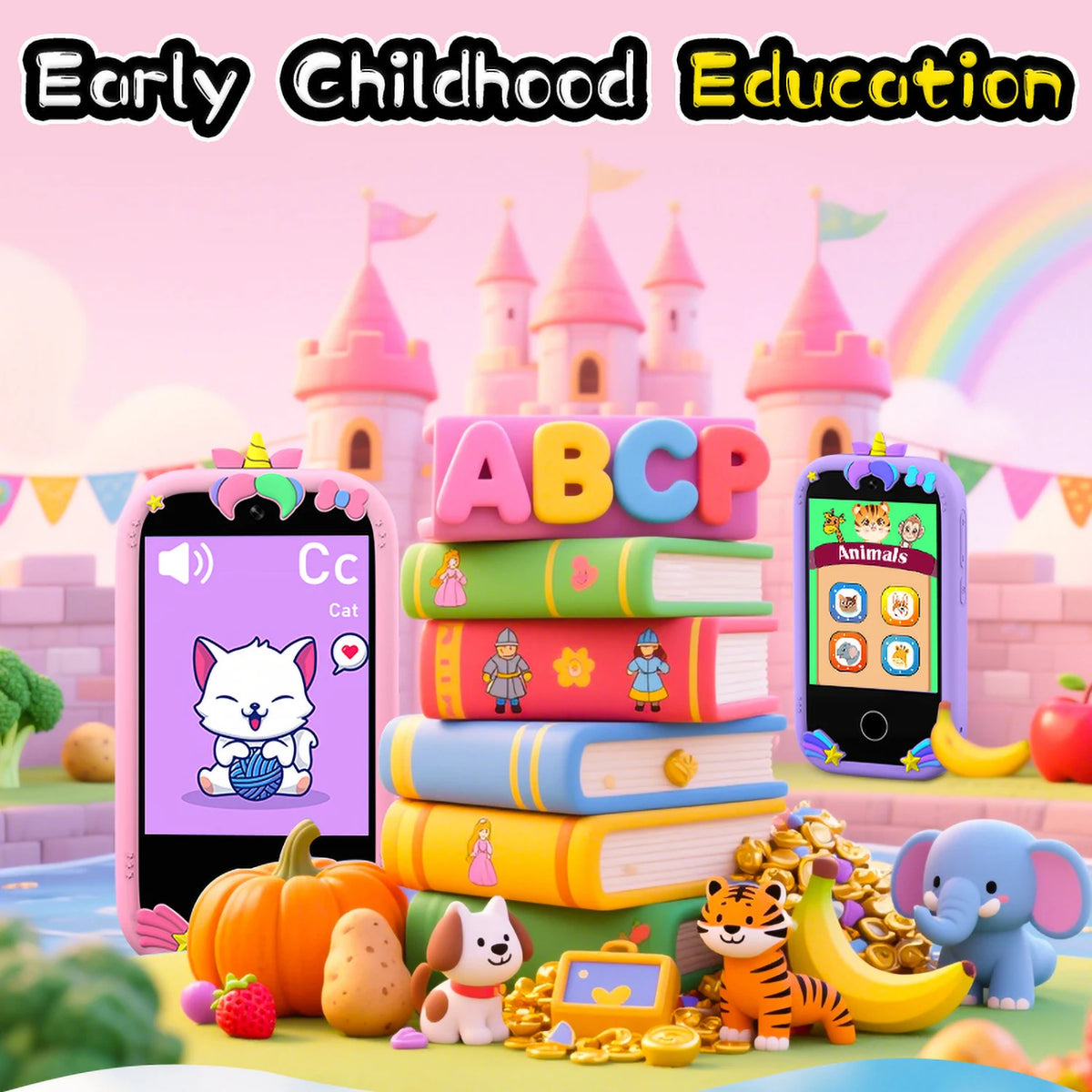2.8" Touchscreen Kids' Smartphone Toy with Camera, Games & Music