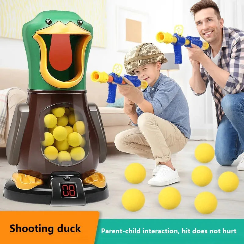 Air-Powered Duck Shooting Game with Electronic Scoreboard