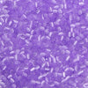 A close-up view of a colorful mix of 4mm cat eye glass beads used for jewelry making.