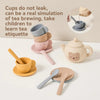 Bear Silicone Pretend Play Teapot Set for Toddlers