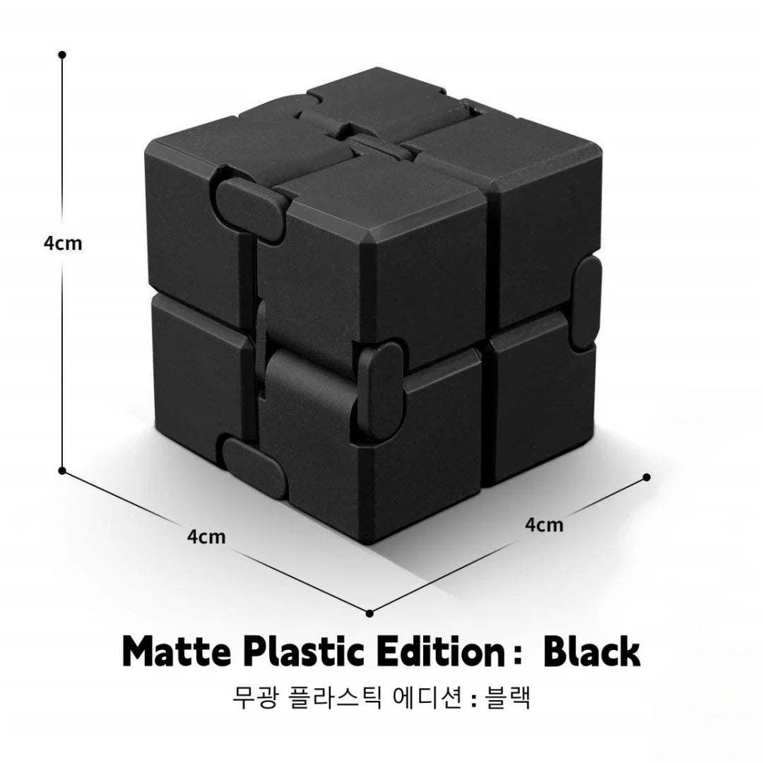 Infinity Cube Fidget Toy – Durable Metal & Plastic Stress Reliever