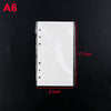 A6 size lined notebook cover with a clear silicone mold visible against a black background.