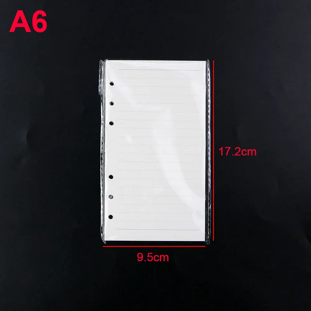 A6 size lined notebook cover with a clear silicone mold visible against a black background.