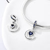 925 Sterling Silver Heart Charm Beads for Bracelets and Necklaces