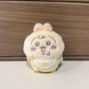 A cute plush keychain set featuring three characters: Usagi, Hachiware, and JiYi.