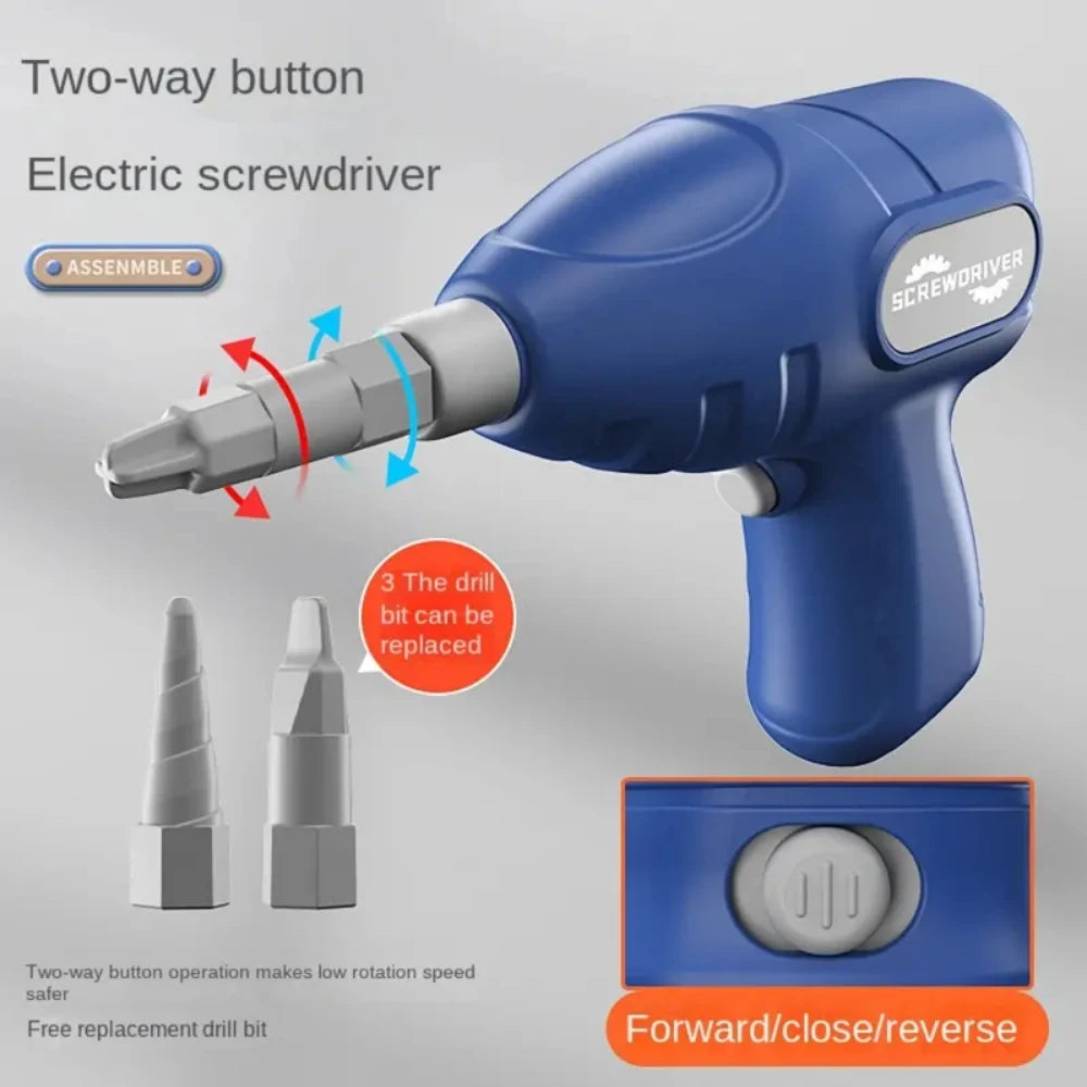 Kids STEM Building Set with Electric Drill and Screwdriver