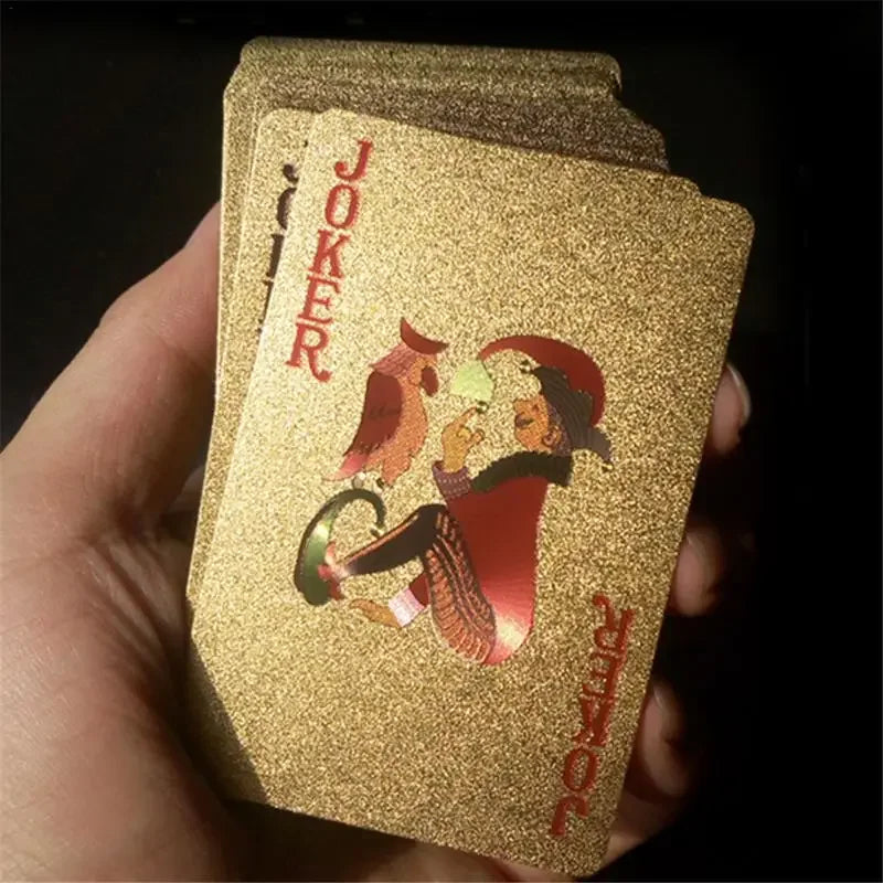 24K Gold Metallic Waterproof Playing Cards