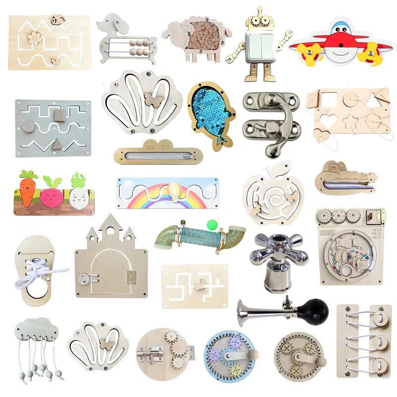 Montessori Busy Board DIY Accessories for Kids