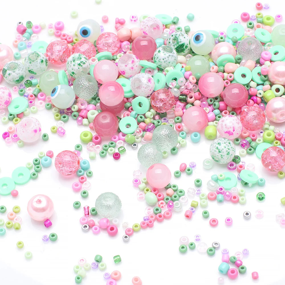 Mixed Color Czech Glass Seed Beads for Jewelry Making – Round Spacer Beads Assortment