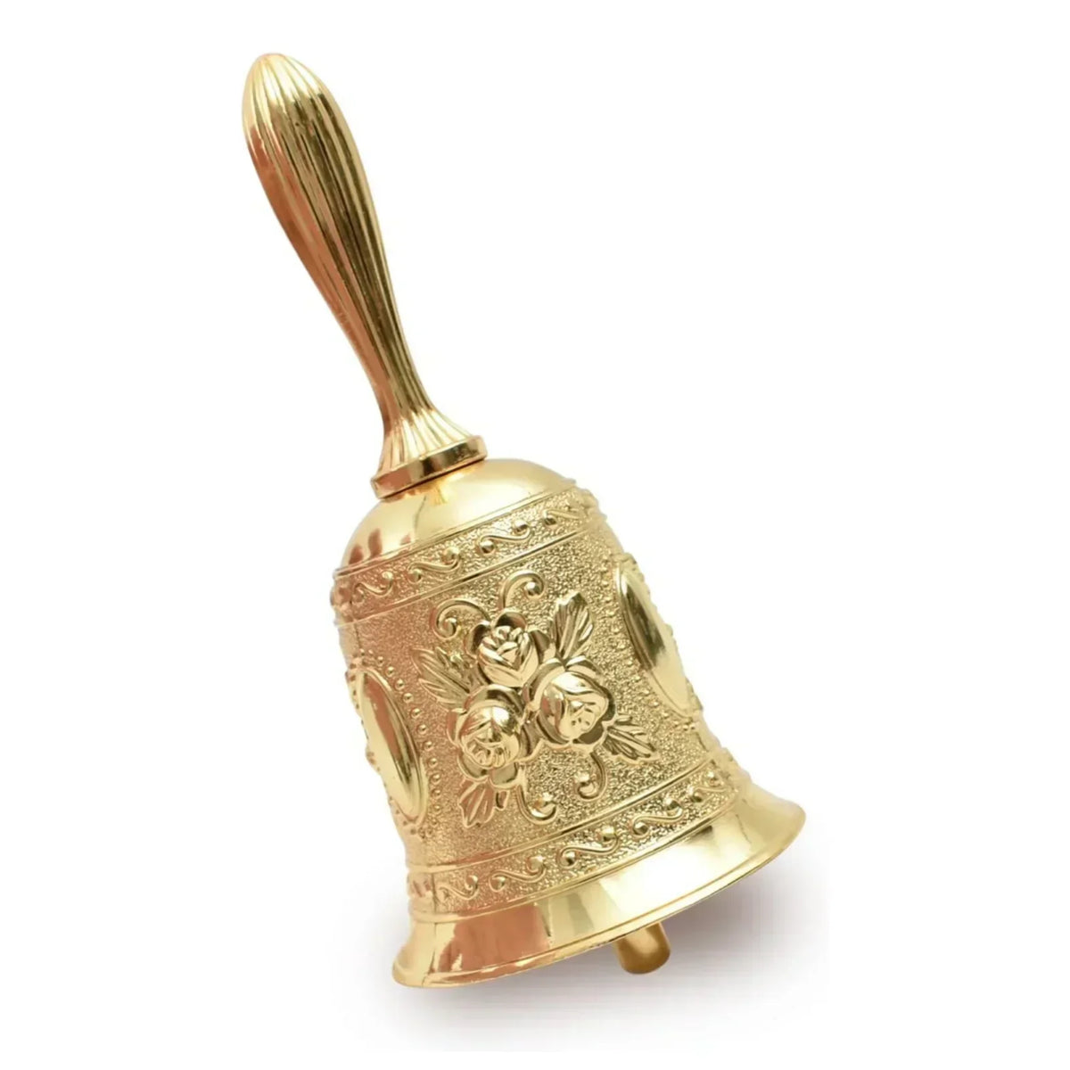 Classic Brass Hand Bell for Service, Weddings & Home Decor