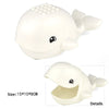 White plastic marine animal building blocks set featuring a shark or whale shape.