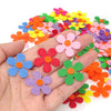 Multi-Color Felt Flower Appliqués for DIY Crafts and Sewing