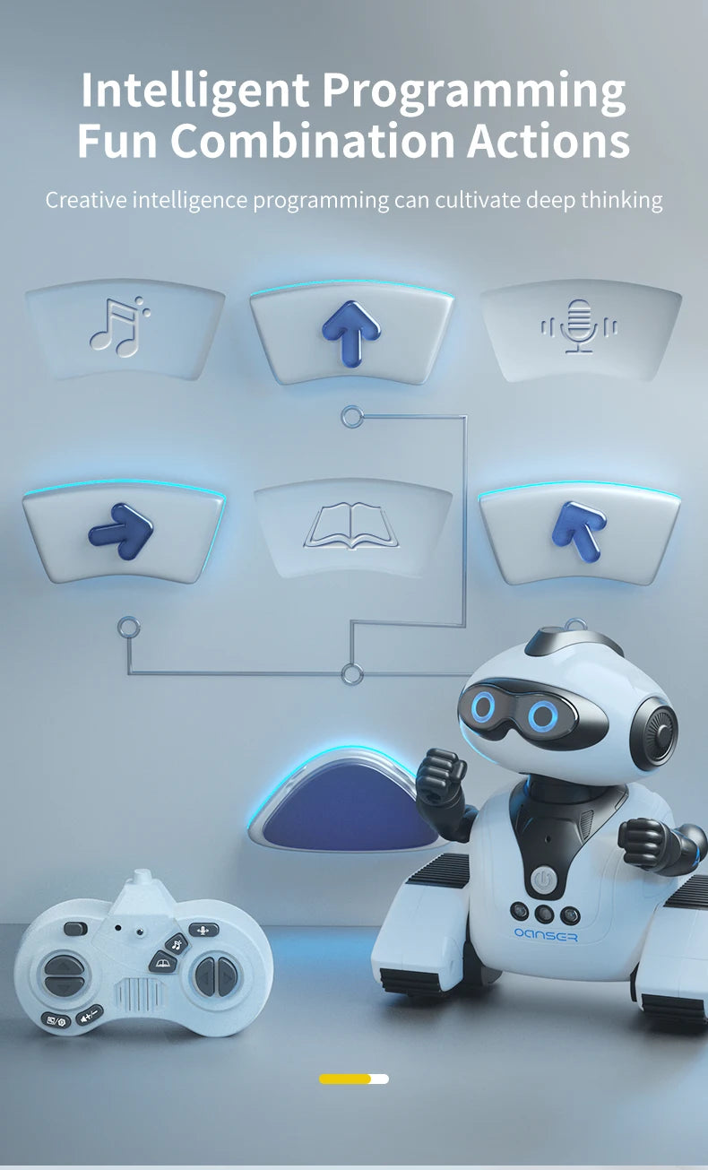 Interactive Gesture-Controlled Robot Toy with Music, Dance & Programming