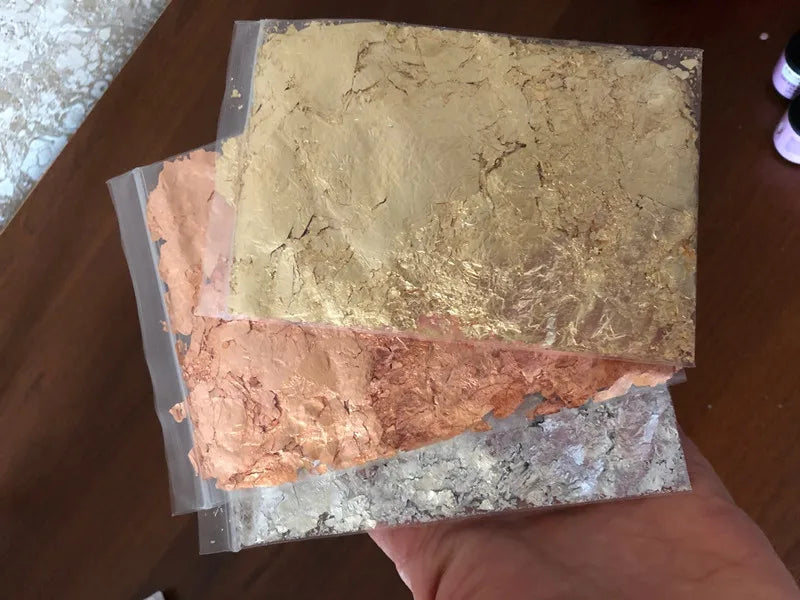 Metallic Foil Flakes for Crafts, Nail Art & DIY Projects